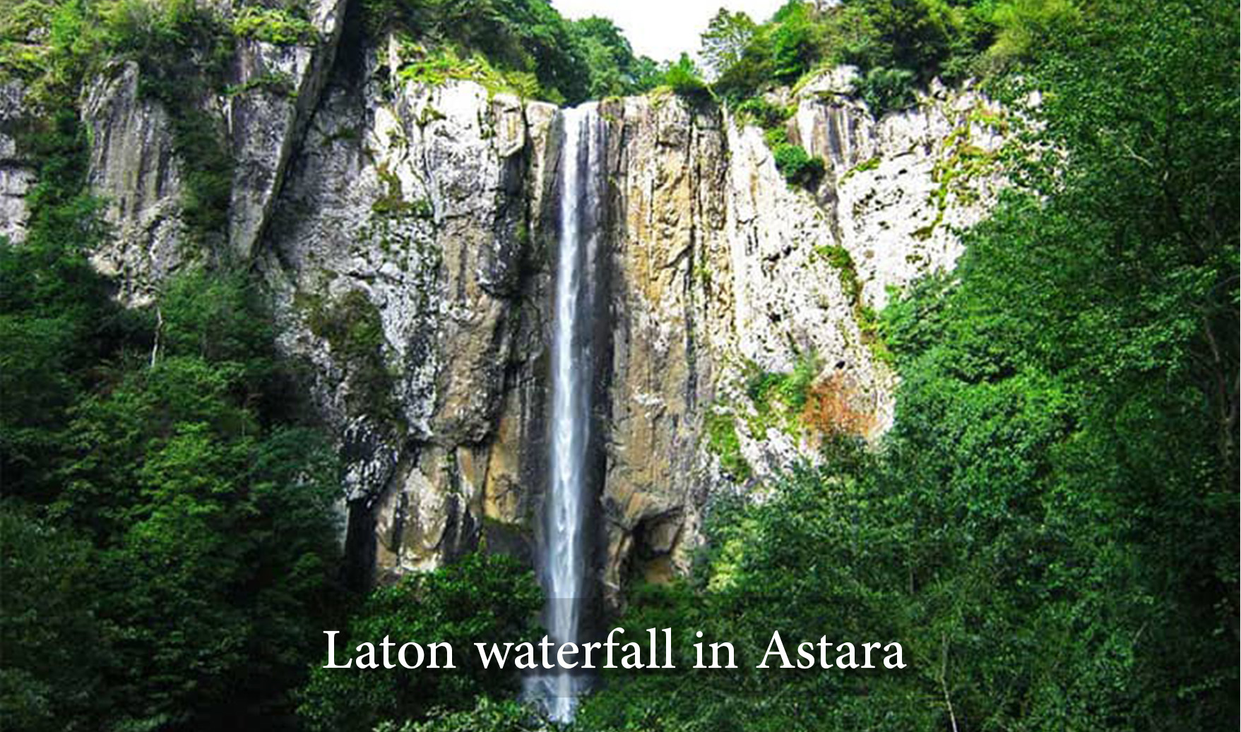 Laton waterfall in Astara