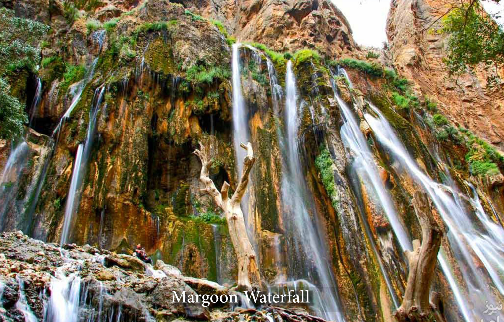 Margoon Waterfall in shiraz