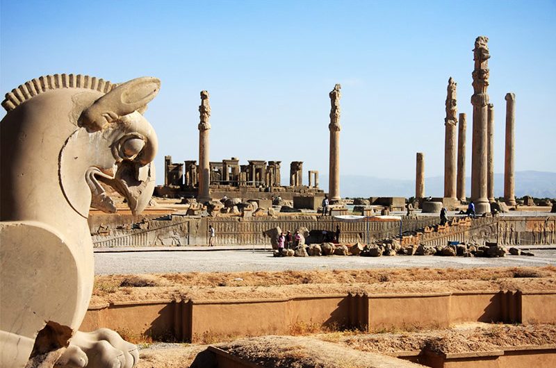 Persepoli alla vicinanza della città di Shiraz